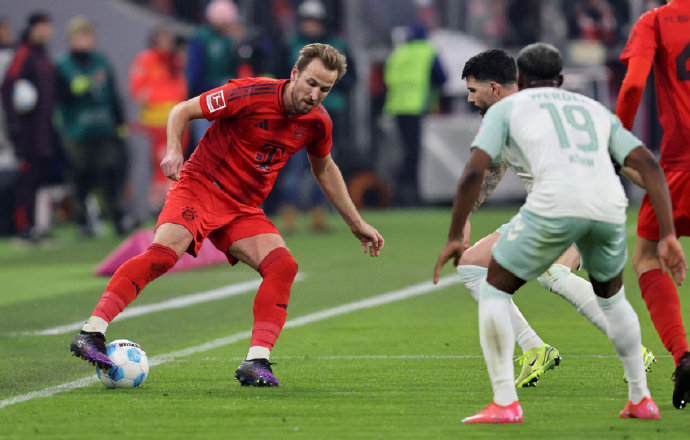 凯恩点球梅开二度，萨内破门，不莱梅客场0:3不敌拜仁